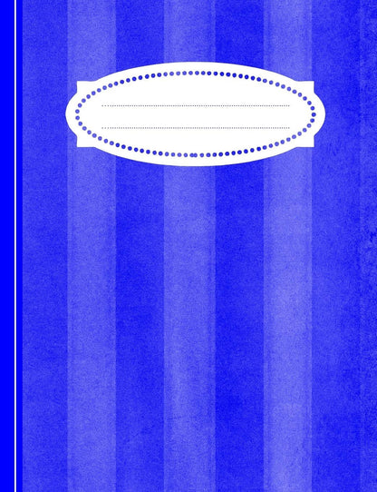 Blue Stripe Writing Book: College Ruled Writing Book
