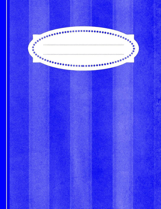 Blue Stripe Writing Book: College Ruled Writing Book