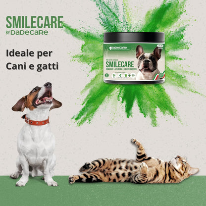 Smilecare Bad Breath Powder 220g Kelp - Natural Alternative for Dogs and Cats, Improves Breath, Reduces Tartar, Prevention Dental Problems - No Daily Brushing
