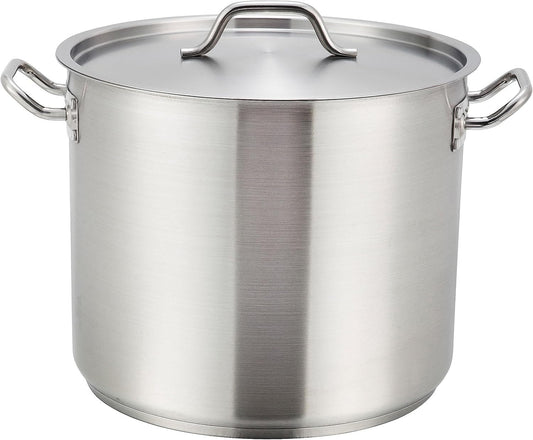 Winware Stainless Steel 16 Quart Stock Pot with Cover