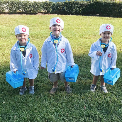 Doctor Kit Kids Toys for 2 3 4 Year Old Girl Boys, Dentist Kit Pretend Play Dress Up Game Medical Kit Costume Educational Toddler Toys for 2 3 4 5 6 + Year Old Boys Girls Birthday Gifts