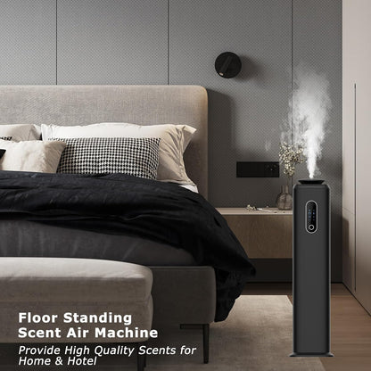 1000ML- Tower Hotel Scent Diffuser with WiFi App Control for Whole House - Commercial Diffuser Machine Cover 10000 Sq Ft - Scent Air Machine & Waterless Essential Oil Diffuser for Large Room - Black