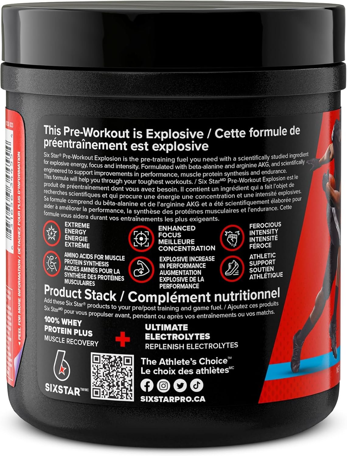 Six Star Pre-Workout Explosion, Blue Raspberry (30 Servings) - Preworkout Energy Powder Supplement for Men & Women - Pre Workout Drink Mix with Creatine & Beta Alanine -Sports Nutrition Products