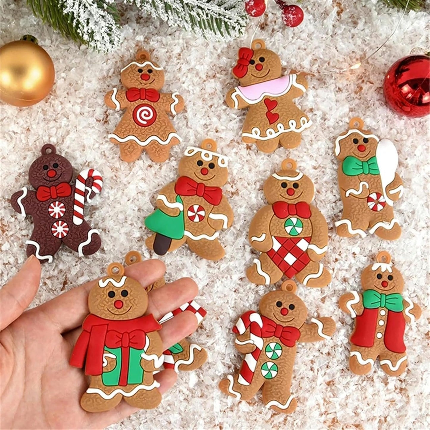 MdybF decorazioni natalizie 10% Ornamenti Per Natali Di Natale Sospeso Sospeso Decorazioni Di Natale Per Casa Regalo Per Il Nuovo Anno-11pcs-h