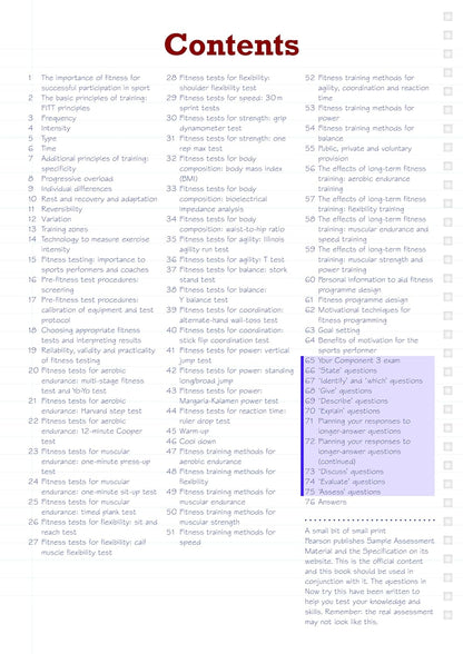 Pearson REVISE BTEC Tech Award Sport 2022 Revision Guide