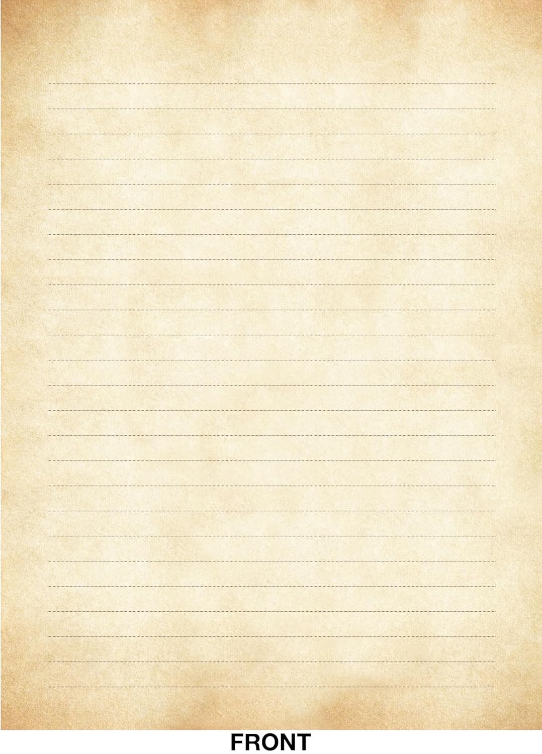 Vintage Parchment Boxed Stationery (30 sheets, 24 envelopes)