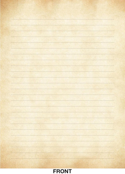 Vintage Parchment Boxed Stationery (30 sheets, 24 envelopes)