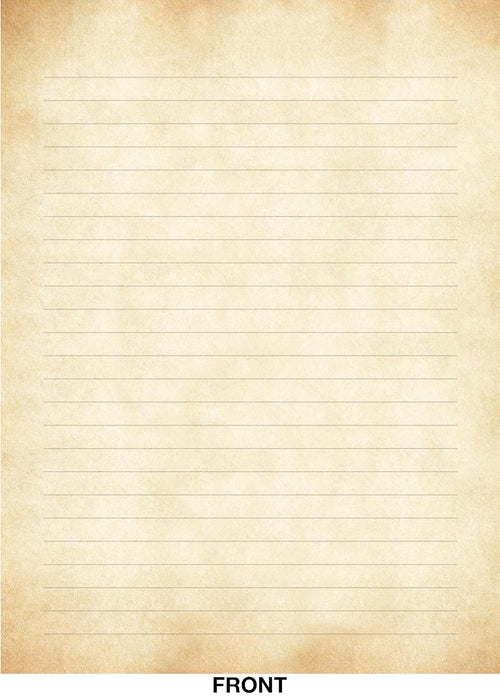 Vintage Parchment Boxed Stationery (30 sheets, 24 envelopes)