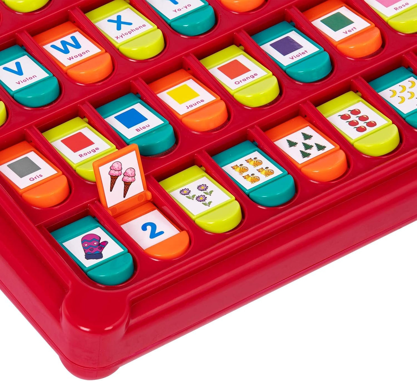 Battat – French Alphabet Toy for Learning – 50 Pop-Up Flaps – Letters, Words, Numbers, Colors, Shapes – Educational Toy for Toddlers, Kids – 3 Years + – Alphabet Cache-Cache