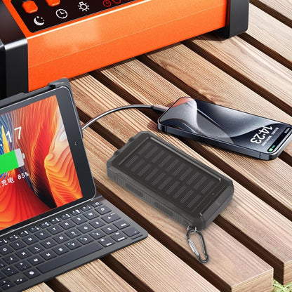 Solar Powered Charger - Portable Charger for Phones - Cellphone Fast Charging Device with Flashlight 20000mAh for Travel Home Outdoor