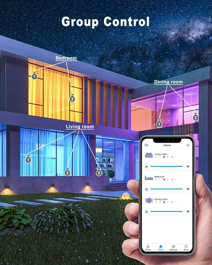 MYPLUS Smart Under Cabinet Lights, Dimmable Puck Lights Compatible with Alexa and Google Home,WIFI Controlled Adjustable Color Temperatures and Smart CCT LED Light Fixture(2.75 inch-4PCS)