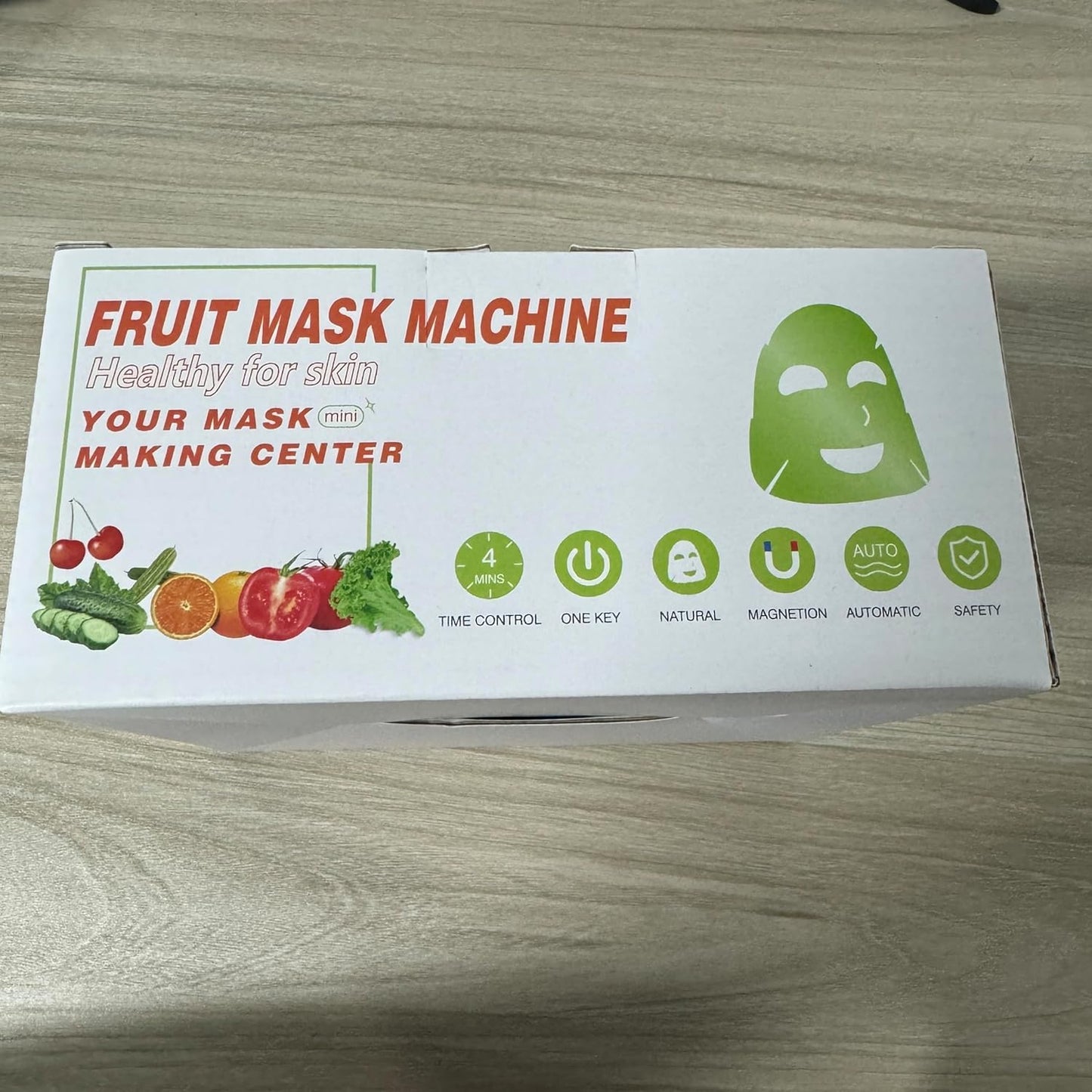 WAONIQ Face Mask Maker Machine, DIY Natural Fruit & Vegetable Mask with 32Pcs Collagen, Automatic Facial Skin Care Machine for SPA Treatments (Rechargeable)