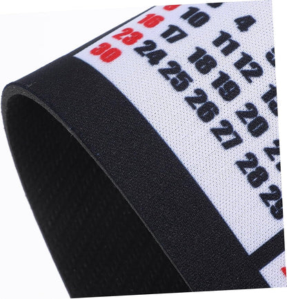 Veemoon Mouse Pad Calendar Non Slip Rubber Desk Mat Dual Functionality for Gamers Office Use Instant Date Access for Enhanced Productivity Black