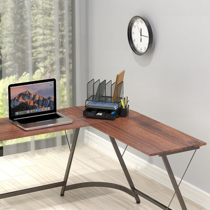 SimpleHouseware Desk File Organizer for Office Stationery with Sliding Drawer, Double Tray, Pencil Holder, and 5 Upright Sections, Black