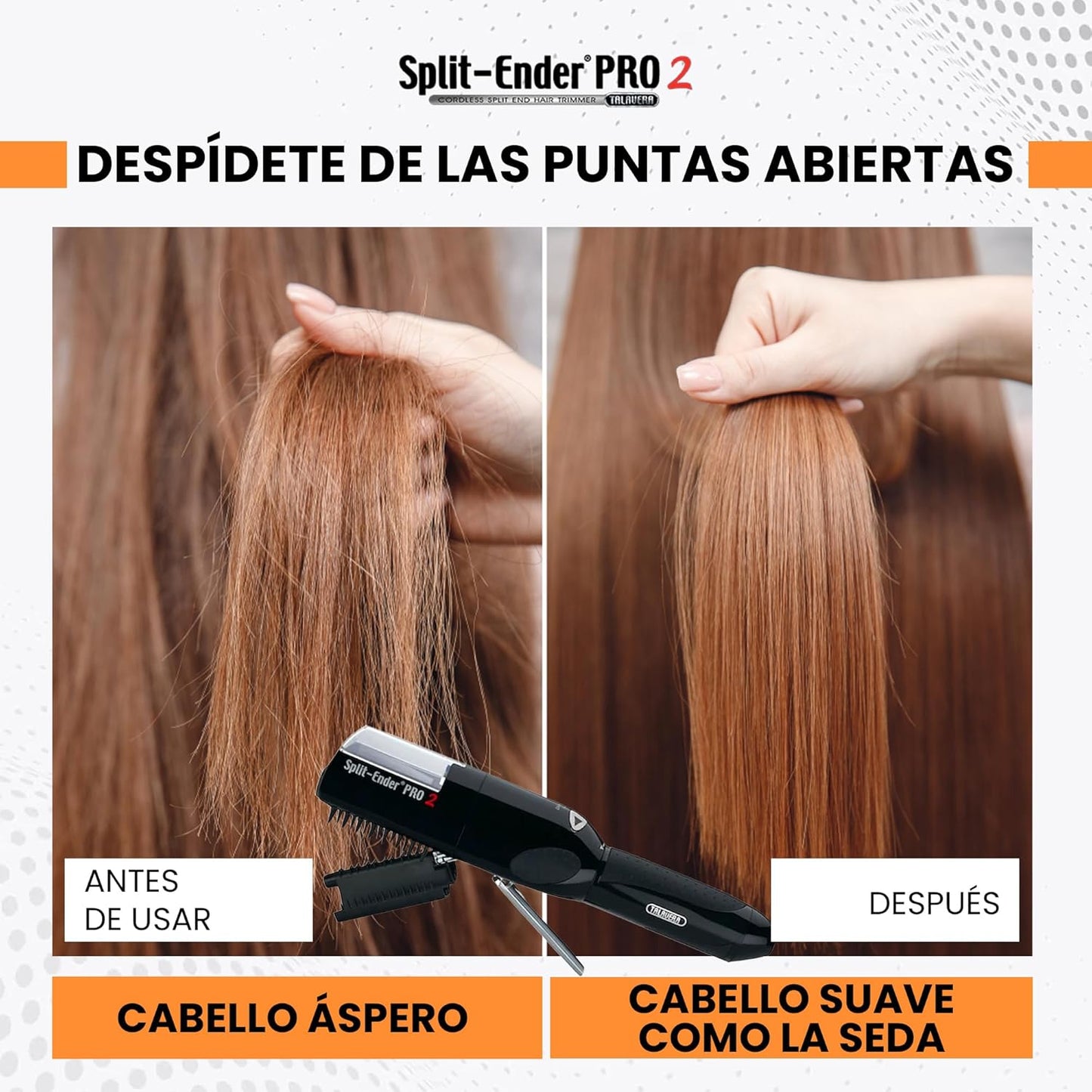 Split Ender Pro 2 Hair Repair Electric Tool for Split Ends, Damaged Hair Trimmer for Broken, Dry, Brittle and Frizzy Split Ends, Men & Women Hair Products for Personal Care - Black