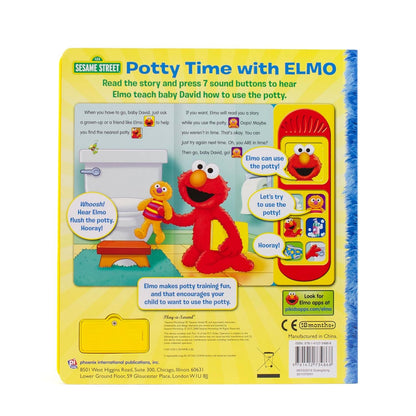 Sesame Street - Potty Time with Elmo - Potty Training Sound Book - PI Kids