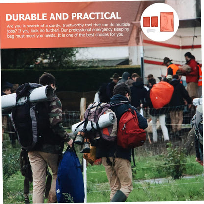 ibasenice Emergency with Thermal Insulation Survival Sack for Outdoor Camping Lightweight Portable Emergency Blanket Tent Essential for Cold Weather Protection