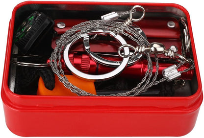 OFKP Camping Hiking Box, Outdoor Survival Kit Gear Emergency Equipment On-Board Emergency Supplies