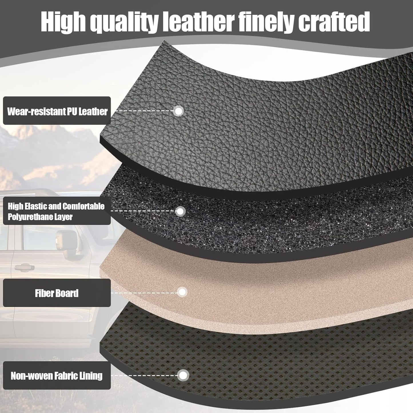 Car Trunk Organizer Multipurpose Leather Cargo Storage Box for Sedan SUV RV, Durable Collapsible Adjustable Auto Compartments Trunk Organiser (Black Solid-Small-Set of 2Pcs)