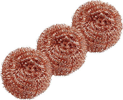 Cleaning Essentials - Confezione da 3 palline di spugna ramate per un'efficace manutenzione della punta del ferro