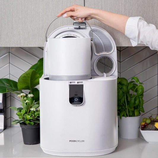 enrich360 Eco 5 Food Cycler Food Waste Processor, Bench-Top Kitchen Waste Dehydrator - Transform Kitchen Waste into Nutrient-Rich Fertilizer - 5L