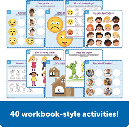 Learning Resources Skill Builders Feelings Learning Kit, Social Emotional Learning Activities, Social Skills Activities for Kids, Talking Flash Cards for Toddlers, Toddler Toy, Homeschool Supplies