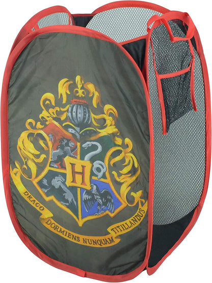 Harry Potter 5 Piece Storage Solution Set, Come with Collapsible Storage Trunk, Pop Up Hamper, 2 Storage Cubes, 1 Sequin Storage Cube