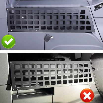 Tumukiw Car Trunk Organizer Compatible with Ineos Grenadier 2020-2024 Aluminum Alloy Black Multifunction Trunk Side Shelf Interior Luggage Storage Rear Trunk Organizer Tray Basket (Left)