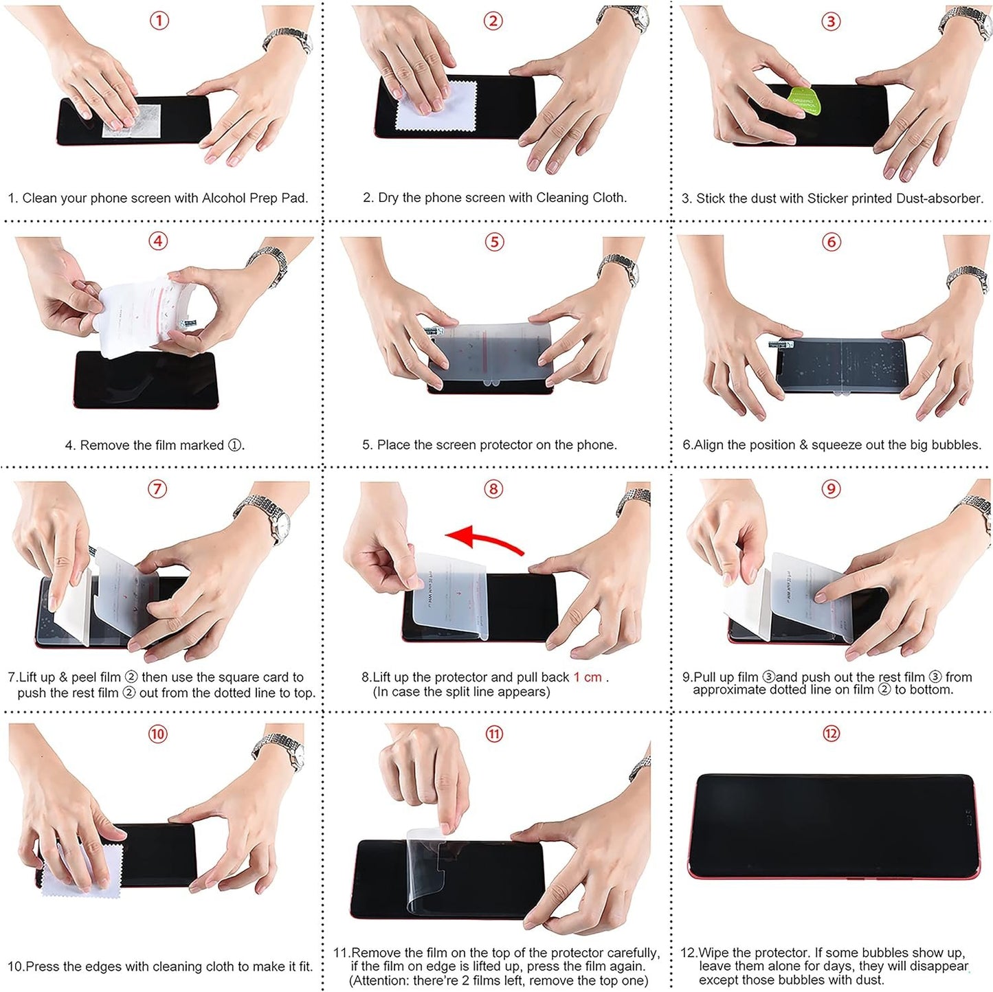 Orzero (3 Pack) Compatible for Samsung Galaxy Z Flip 6 / 5 5G / 4 5G / 3 Inside Screen Protector, Soft TPU Edge to Edge High Definition Anti-Scratch Bubble-Free (Lifetime Replacement)