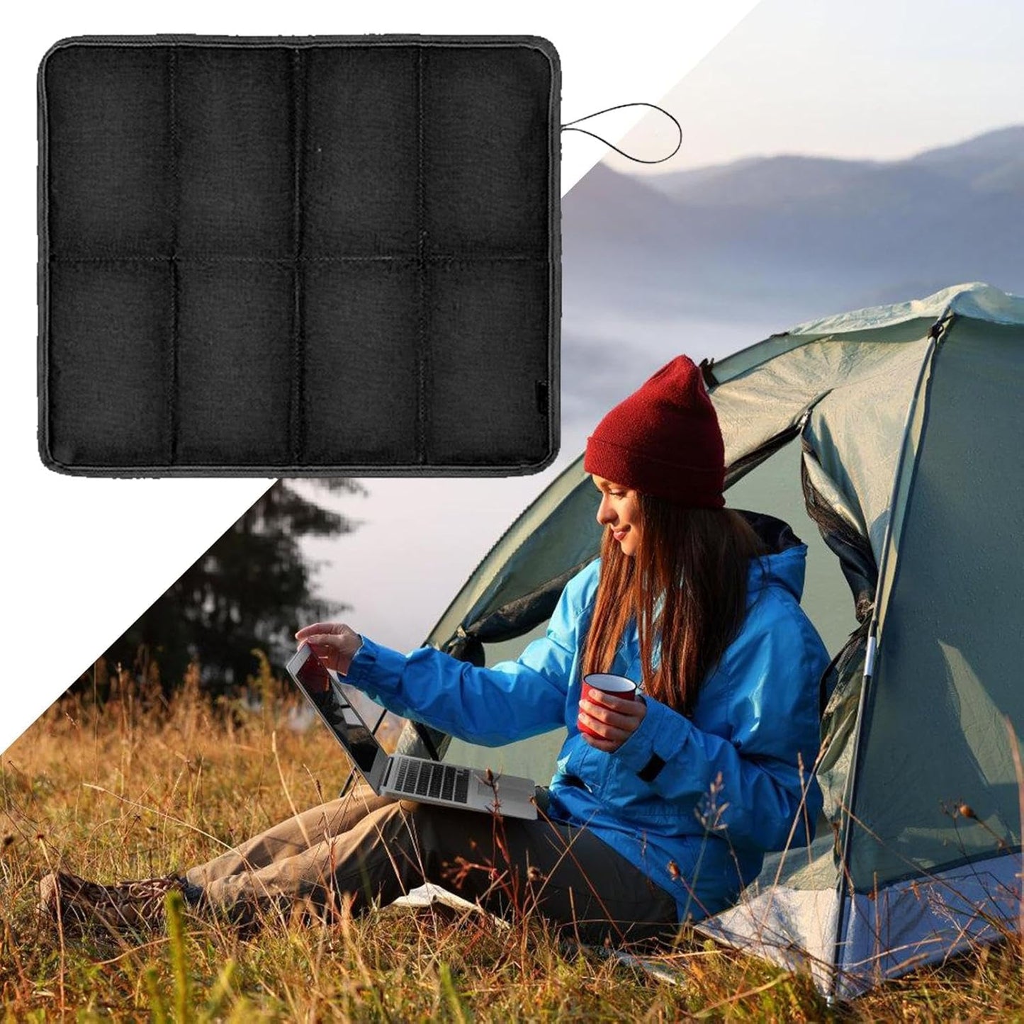 Portable Stadium Seat - Foldable Mat Waterproof Seat Pad,Sitting Pad, Stadium Cushion for Slippery, Rocks, Hiking, Camping, Fishing, Outdoor Activities