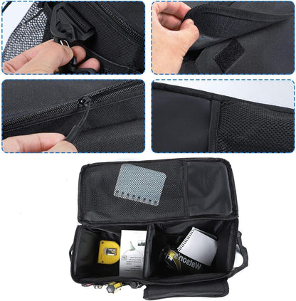 JUNLELI for Jeep JK Rear Trunk Side Storage Bag Organizer for Wrangler JK JKU 4 Door 2011-2018, Durable Oxford Car Accessories