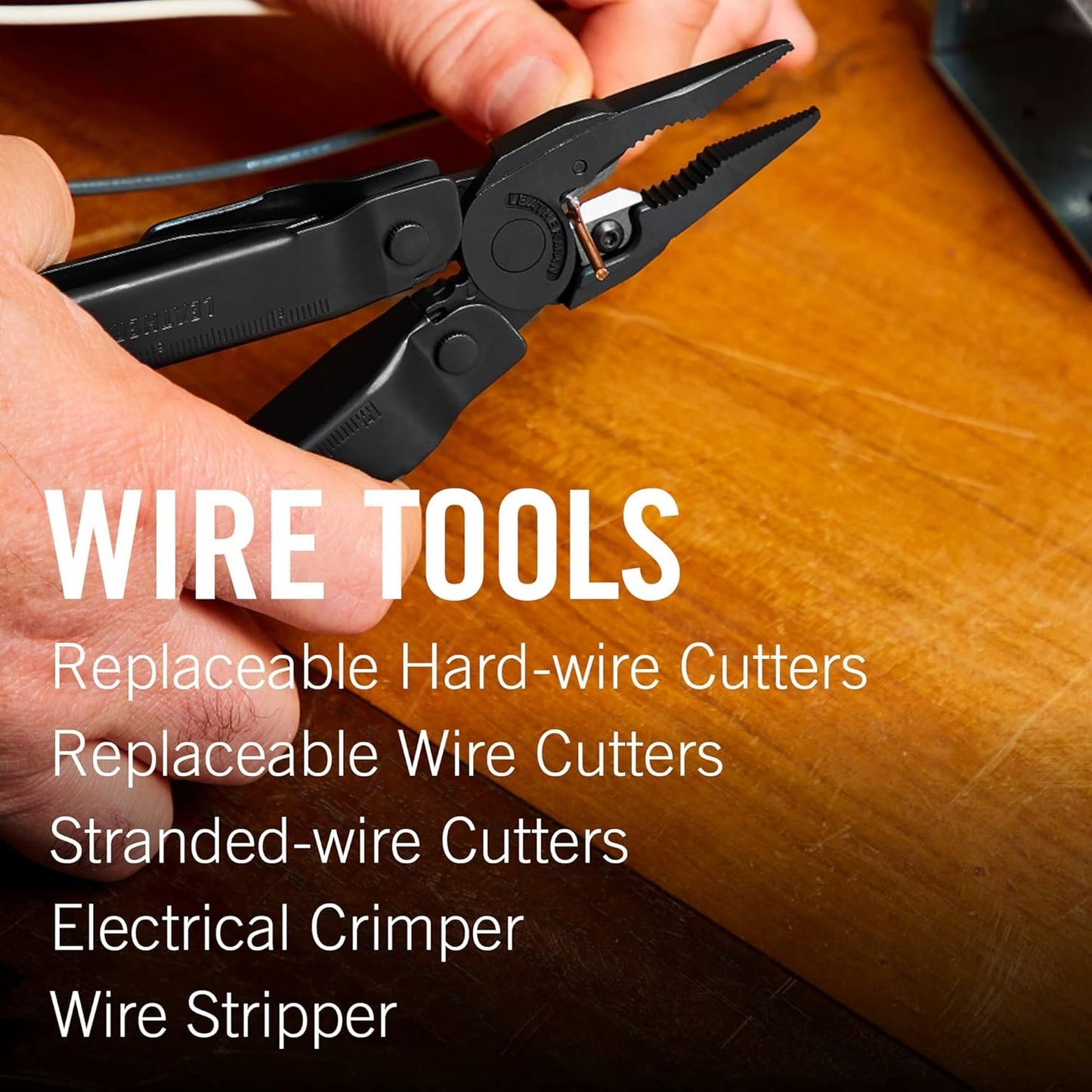 LEATHERMAN, Super Tool 300 Multitool with Premium Replaceable Wire Cutters and Saw, Black with MOLLE Sheath