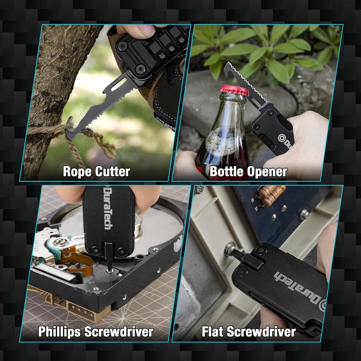 DuraTech 16 in 1 Multitool Pocket Knife