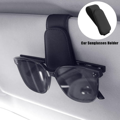 Car Accessories Interior, 4 Pack Car Accessories Include 1 Car Tissue Holder, 1 Car Sunglasses Holder, 2 Car Seat Headrest Hook, Christmas Automotive Car Essentials for Car Sun Visor ï¼ˆBlackï¼‰