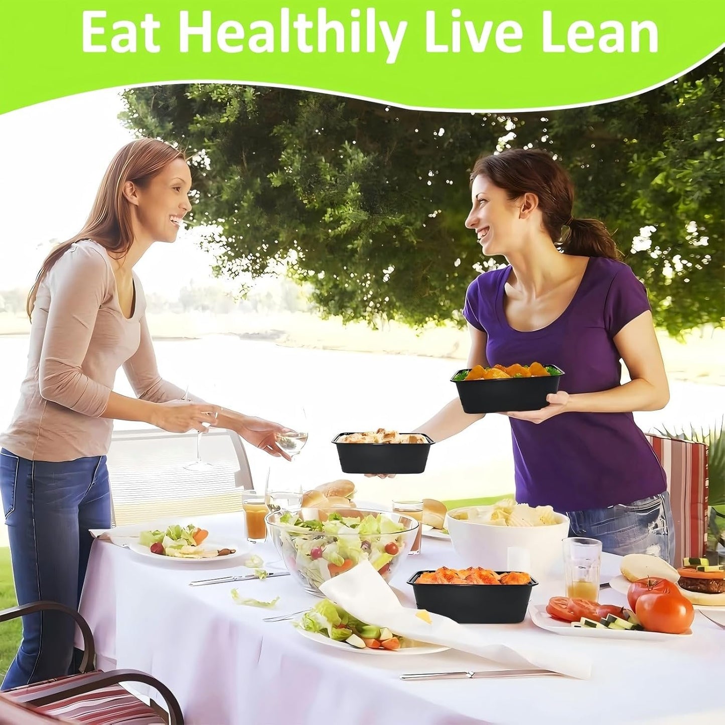 25 Pack (50-Piece) 750ML Meal Prep Containers Reusable with Lids, Sturdy Leakproof & Food Safe, Microwave, Freezer, Dishwasher Safe Food Prep Containers, to Go Take Out Plastic Food Storage