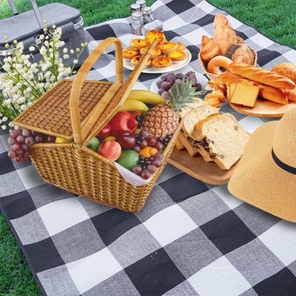 DAWNTREES Extra Large 200x200cm Picnic Mat Waterproof, Portable Picnic Mat, Sandproof Beach Mat, Suitable for Family Outdoor Camping Party, Park Mat for Grass Park, Hiking, Travel, Concerts