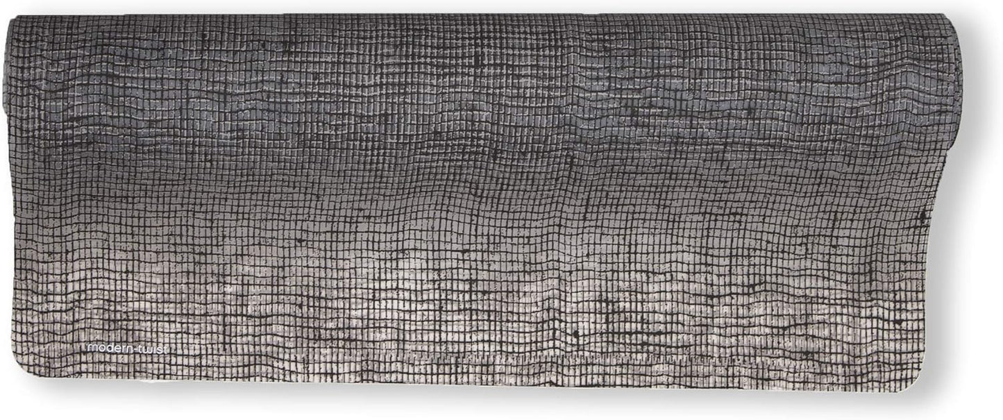 modern-twist Linen Print 100% Plastic Free Silicone Tabletop, Dining, Decoration, Modern Design, Table Runner, Chocolate