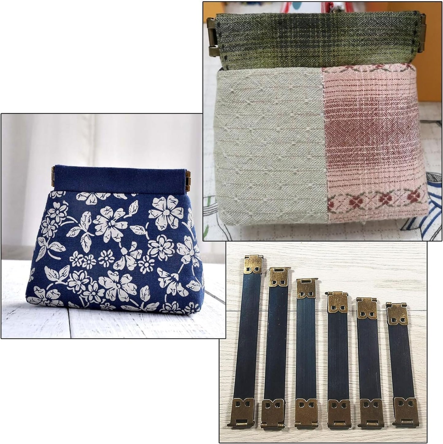 50pcs Flexible Metal Internal Zippers for Spring Bags Accessories for DIY Handbags Coin Purse Sewing 8/9/10/11/12cm (Bronze)