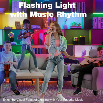 Under Cabinet Lighting Plug in - 3 Pcs 12 Inch Under Cabinet Lights, RGB Closet Lights for Kitchen with Remote & APP, Dimmable Under Counter Lights for Cupboard, Shelf, Workbench, Desk, Bookcase