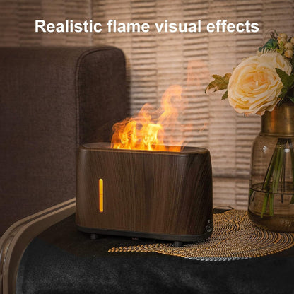 Shiawase Aroma Diffusers, Essential Flame Diffuser, Oil Diffuser Humidifier for Home Rome, Long Lasting USB, Remote Control, 3 Modes