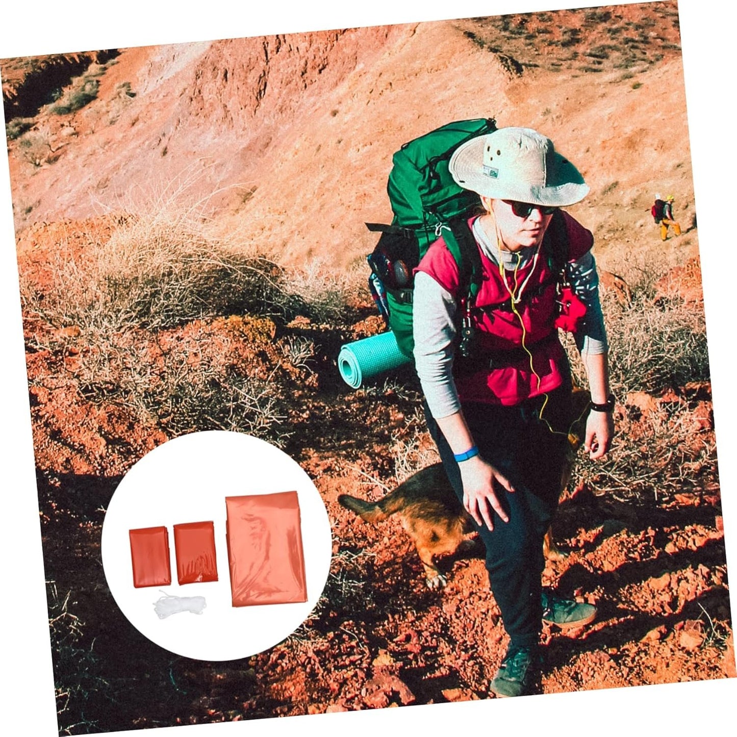 ibasenice Emergency with Thermal Insulation Survival Sack for Outdoor Camping Lightweight Portable Emergency Blanket Tent Essential for Cold Weather Protection