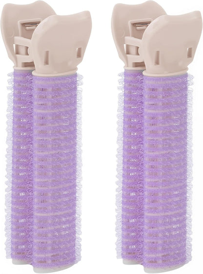 NHQZ Women Instant Volumizing Hair Clips Volume Roller Clips Curls Roots for All Hair Types Purple 2 Pcs