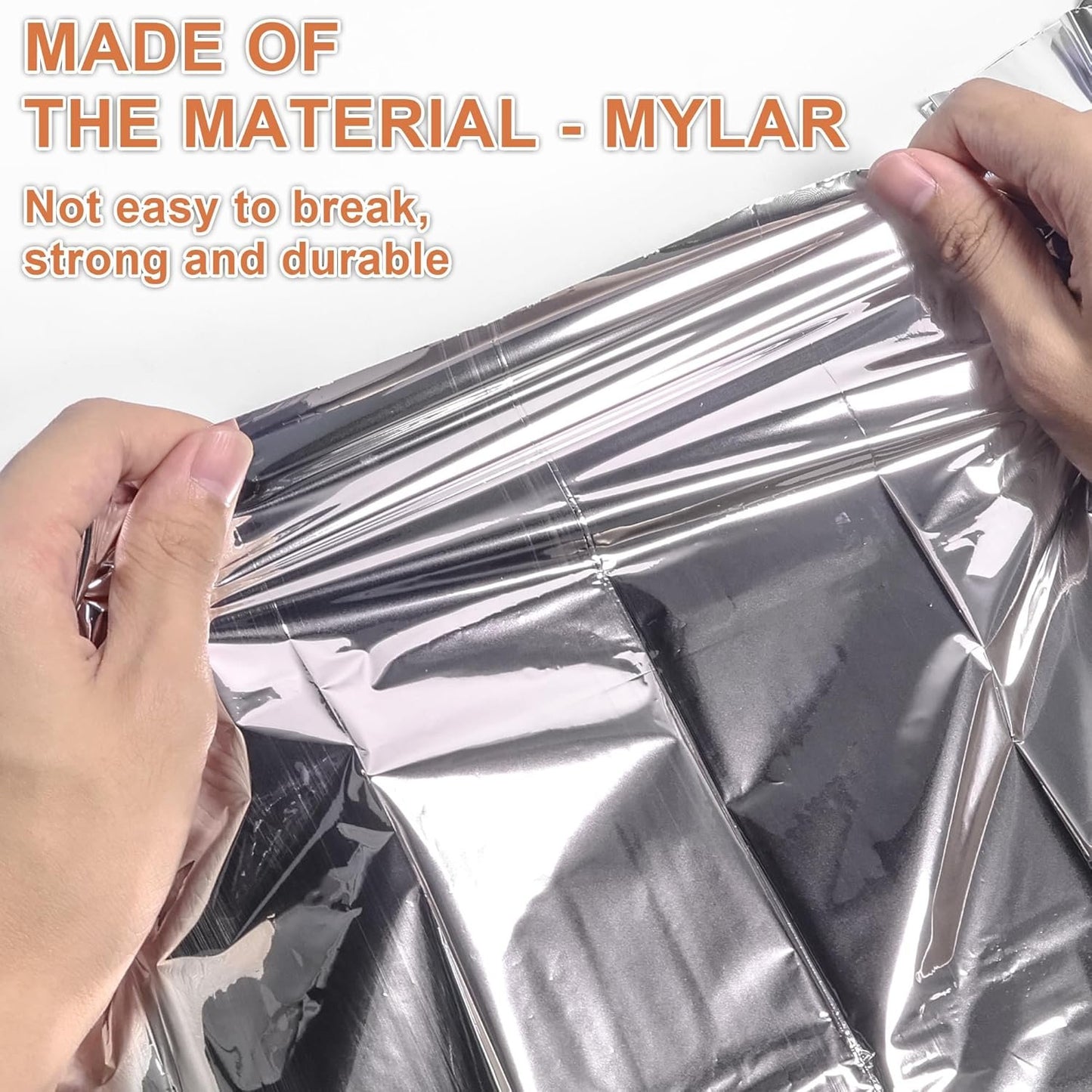 Oture Emergency Space Blankets, 6 Pack Survival Thermal Blanket, Mylar Thermal Survival Blankets Emergency Foil Blanket for Keeping Body Warm,Ourdoor, Hiking, Camping Gear, Travelling