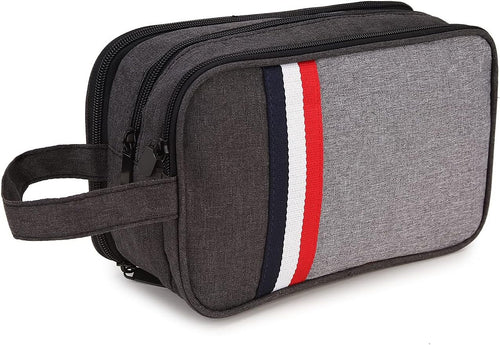 Mens Toiletry Bag,RAVUO Water Resistant Travel Toiletry Organizer Dopp Kit Shaving Bag for Toiletries Accessories (Black)