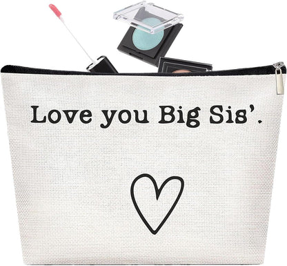 Toiletry Bag Travel Bag - Best Sister Ever Travel Bag Toiletry | Large Toiletry Bag Sister,Portable Travel Toiletries Hygiene Bag | Funny Christmas Birthday Makeup Cosmetic Bag