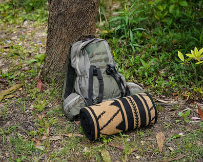 ACUSHLA Merino Wool Camp Blanket - Warm, Thick, Washable, Large Throw Great for Outdoor Camping All Seasons Suitable Sierra Khaki 79'' x63'' 3.8lbs