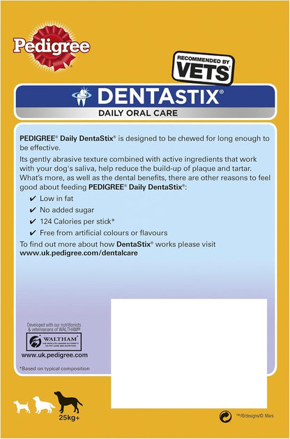 Pedigree Dentastix Daily Oral Care Dental Chews Large Dog 56 Sticks 8 x 270 g