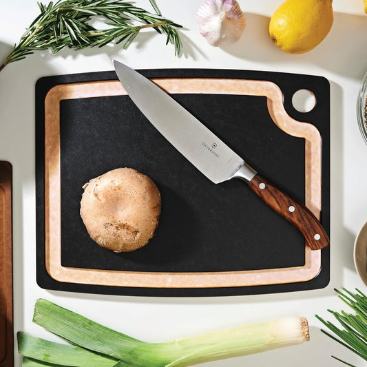 Epicurean 003-15110201 Gourmet Series Cutting Board with Juice Groove, 37 cm Length, Slate/Natural, 14.5 x 11.25