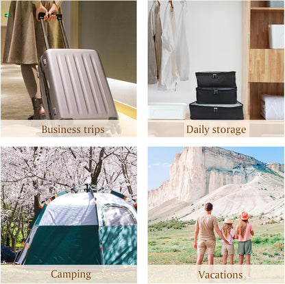 AiQInu 8 Pieces Organizer Suitcase Set, Packing Cubes, Travel Organizer, Sacks Suitcase