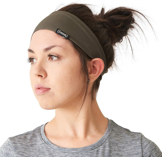 Sports Headbands for Men Moisture Wicking Sweatbands for Women, Lightweight Yoga Hair Bands, Crossfit Or Running Gear, Thin Elastic Workout Head Wraps